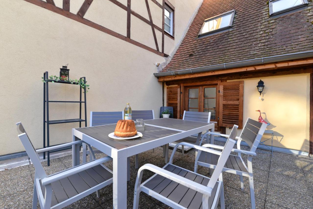 Appartement La Grande Terrasse Du Centre Colmar Bagian luar foto